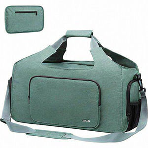 Women Lightweight Foldable with Shoes Compartment and Wet Pocket Duffle‎ Bag